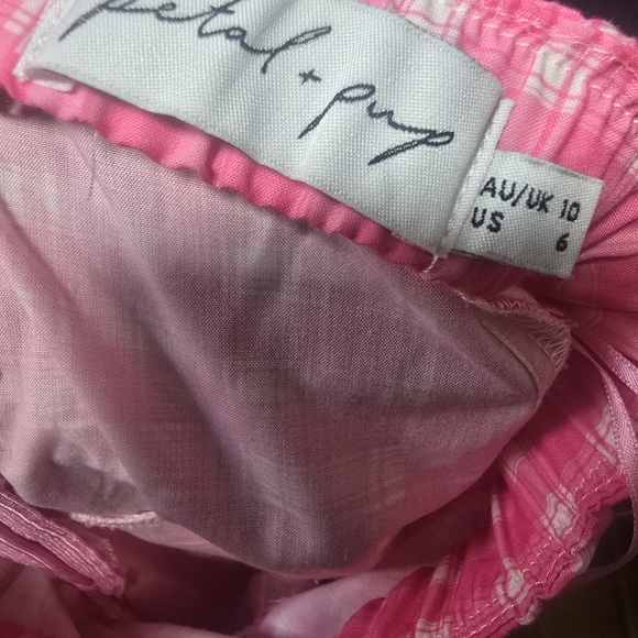 Pink Plaid Women's Skirt - Picture 3 of 5